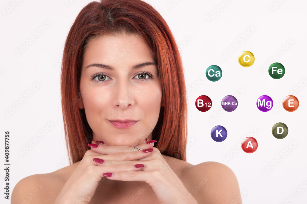 Anti-aging vitamins and minerals. Multivitamin complex for women. Anti-aging vitamins and minerals. Multivitamin complex for women.