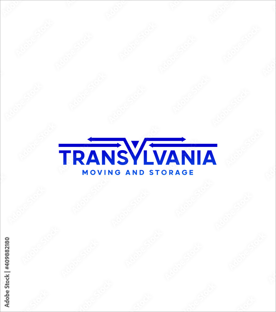 Transylvania moving and storage logo template, vector logo for business and company identity 
