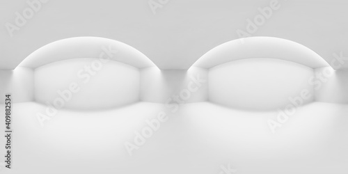 Abstract white room with light from ceiling HDRI map