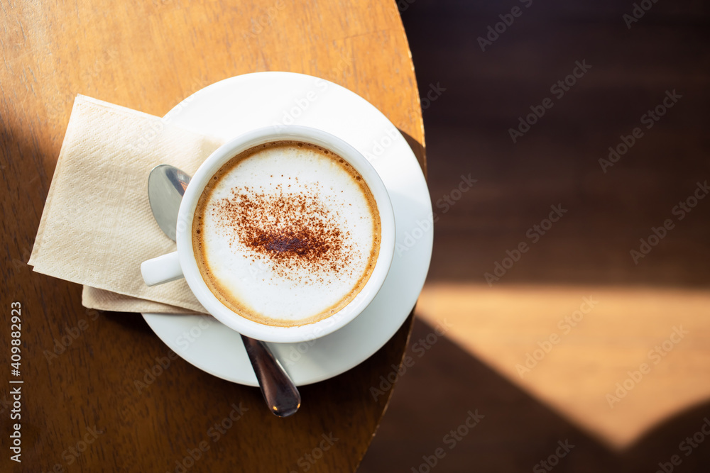 Fototapeta premium Cappuccino in the Cafe