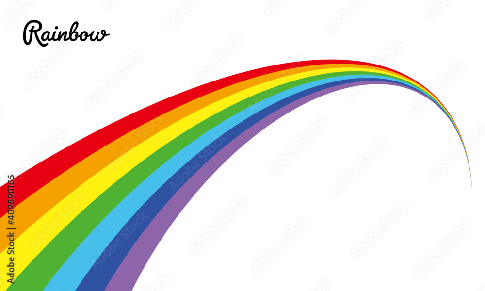 遠近感ある虹のベクターのイラスト素材 Stock ベクター Adobe Stock