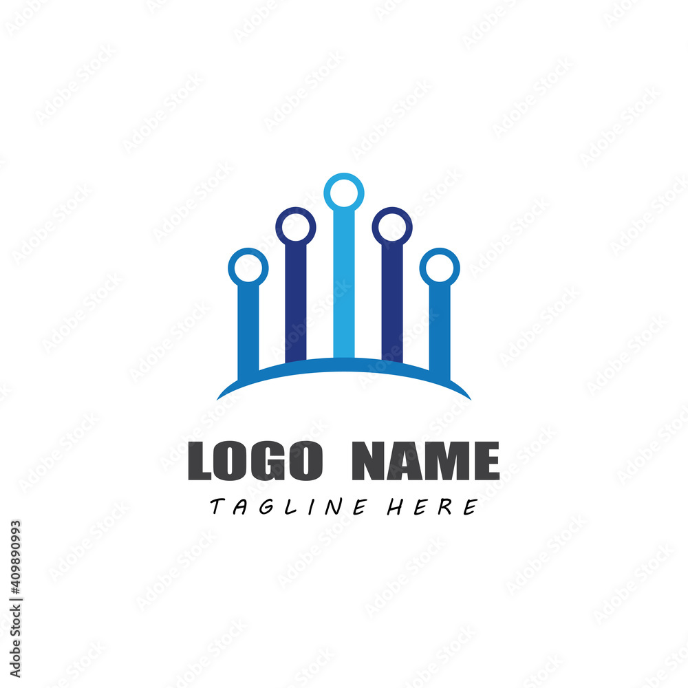 Circuit Logo Template vector illustration icon design Circuit Logo Template vector illustration icon design