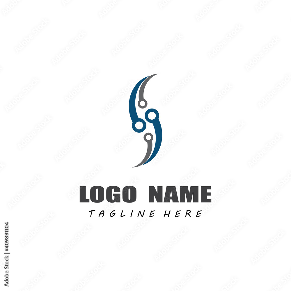 Circuit Logo Template vector illustration icon design Circuit Logo Template vector illustration icon design