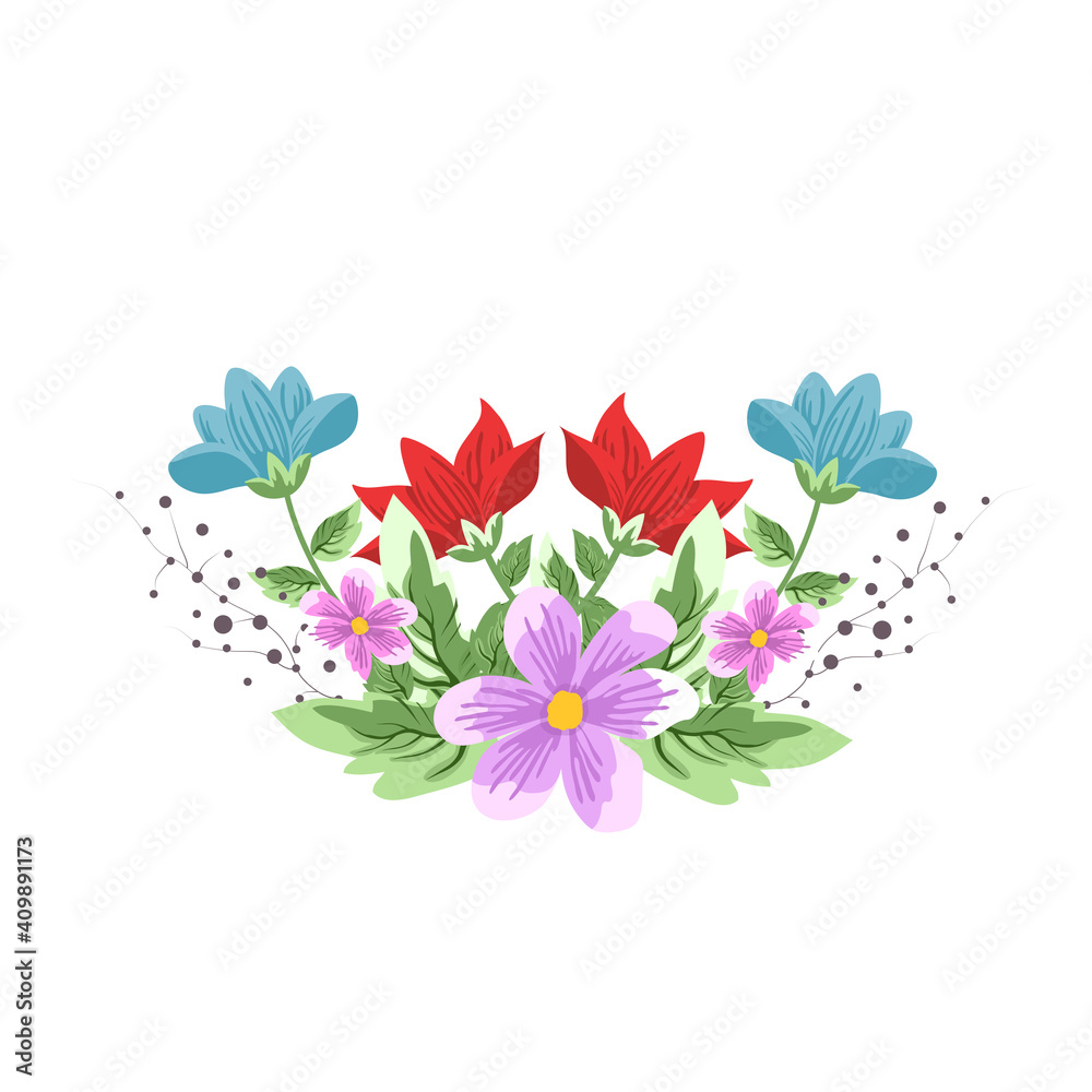 Flower isolated on white background. Flower modern design for t-shirt, print material, cloth and textile. Useful for invite and wedding card, wallpaper and greeting card. Flower vector illustration Flower isolated on white background. Flower modern design for t-shirt, print material, cloth and textile. Useful for invite and wedding card, wallpaper and greeting card. Flower vector illustration