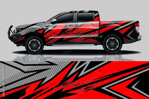 car decal wrap design vector