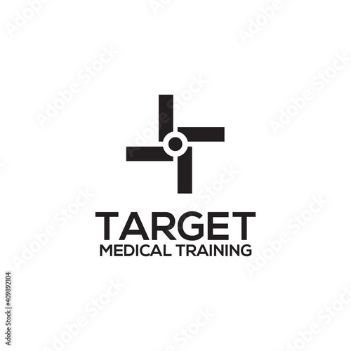 Medical training logo design template