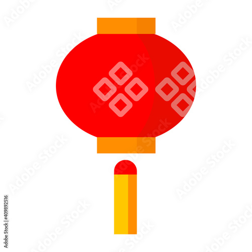 Flat vector icon of Lantern