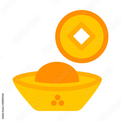 Flat vector icon of Money