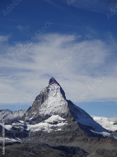 Matterhorn, Zermatt, Schweiz, Berg, Alpen, Gipfel, berühmt, Gebirge, Schnee, Landschaft, Herbst, Winter