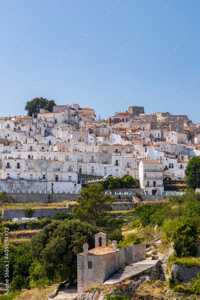 Old town in Monte Sant Angelo, Puglia, Italy