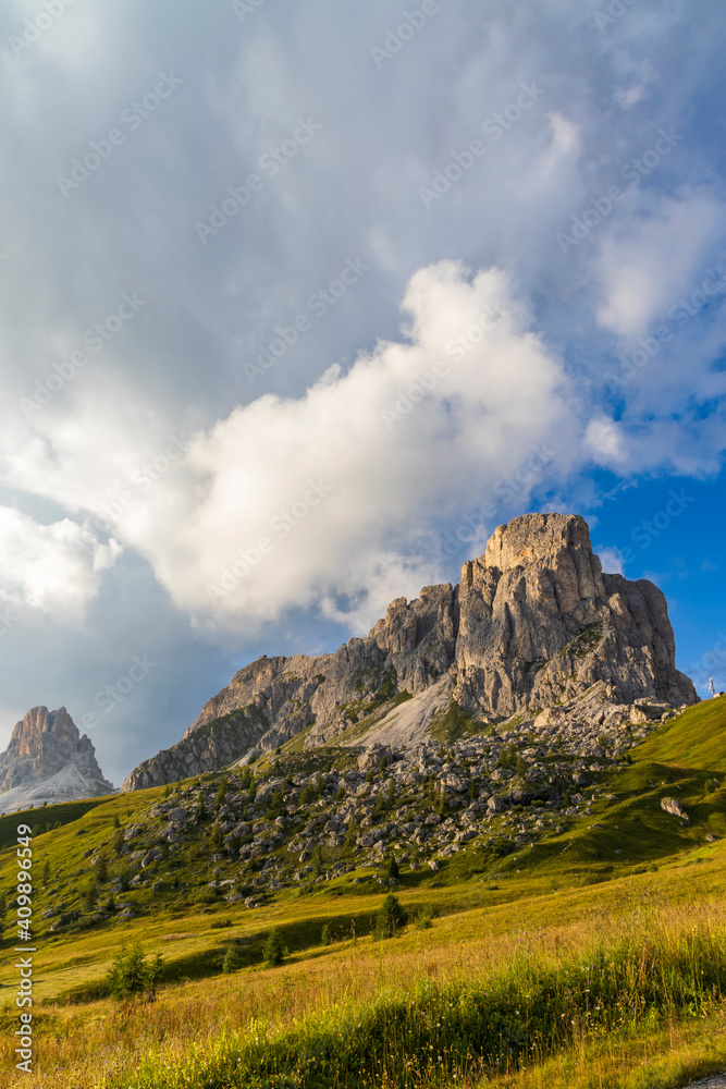 Naklejka premium Landscape near Passo Giau in Dolomites, Italy