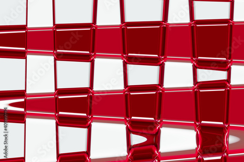 red and black abstract background with angled blocks, squares, diamonds, rectangle and triangle shapes layered in abstract modern art style background pattern, textured background