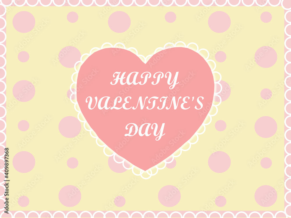Present postcard happy valentines day with pink peas and heart, romantic love, in colors, web, poster, banner, background, wallpaper.