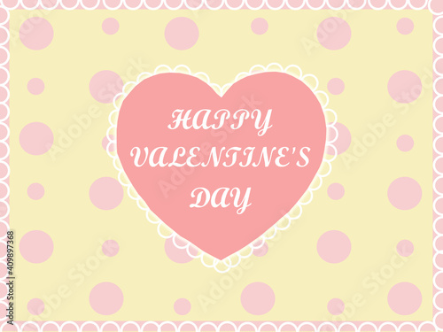 Present postcard happy valentines day with pink peas and heart, romantic love, in colors, web, poster, banner, background, wallpaper.