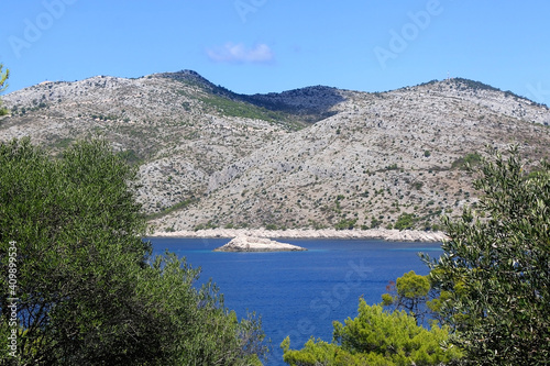Picturesque Mediterranean landscape on island Lastovo, Croatia.