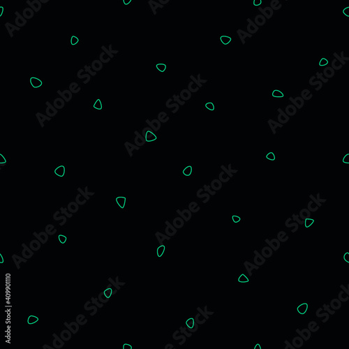 Outline alien shape pattern. Seamless line art background