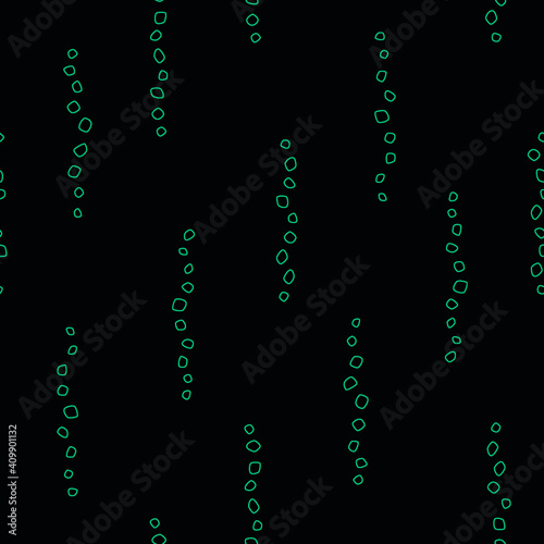 Outline alien shape pattern. Seamless line art background