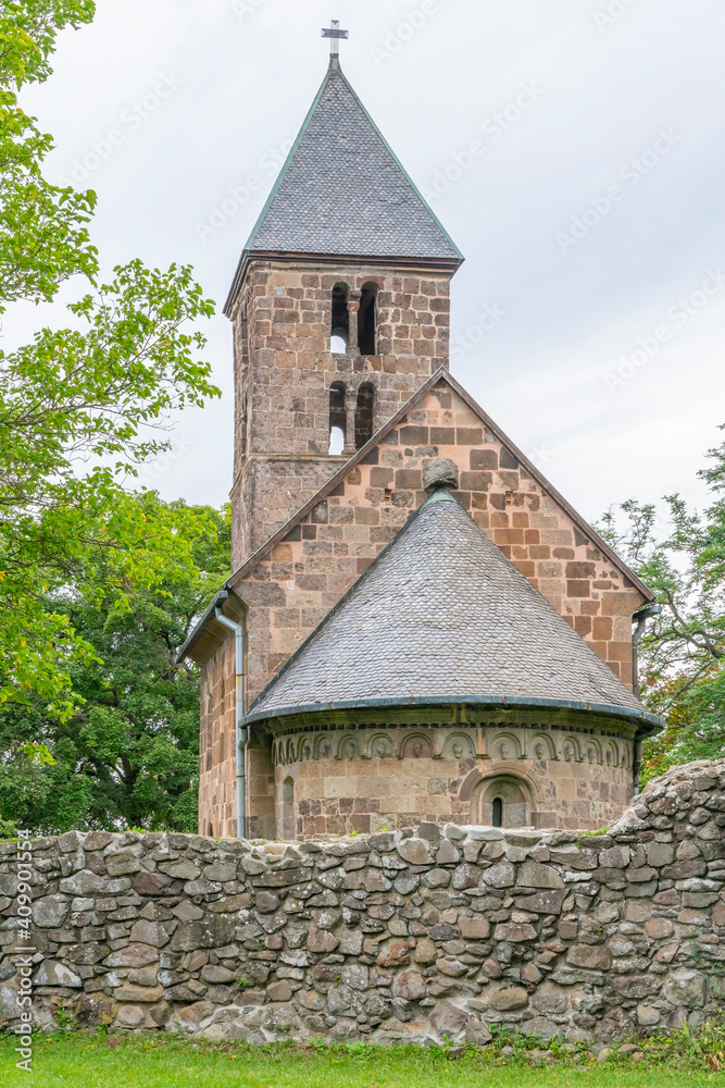 Old stone church in Nagyborzsony, Hungary