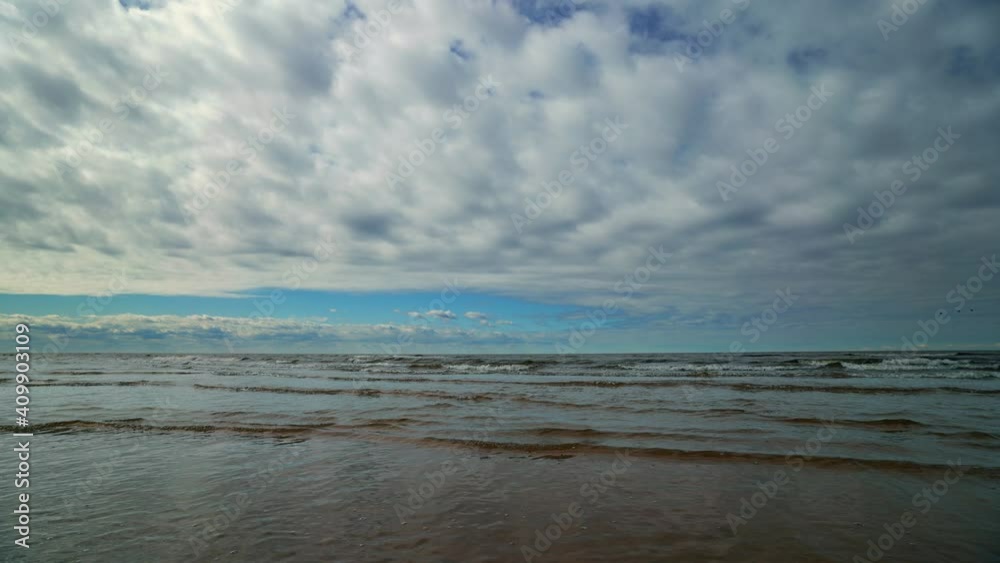 Seaside timelapse, beautiful clouds and blue sky summer time Seaside timelapse, beautiful clouds and blue sky summer time