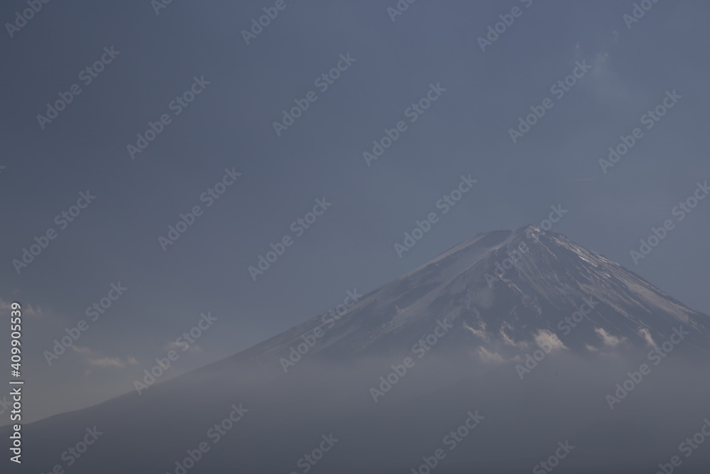Beautiful scenary of Mt. Fuji view from Kawaguchiko lake Japan