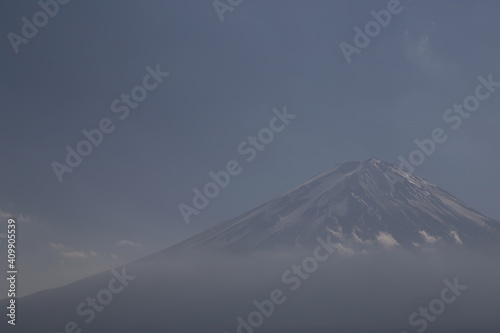 Beautiful scenary of Mt. Fuji view from Kawaguchiko lake Japan