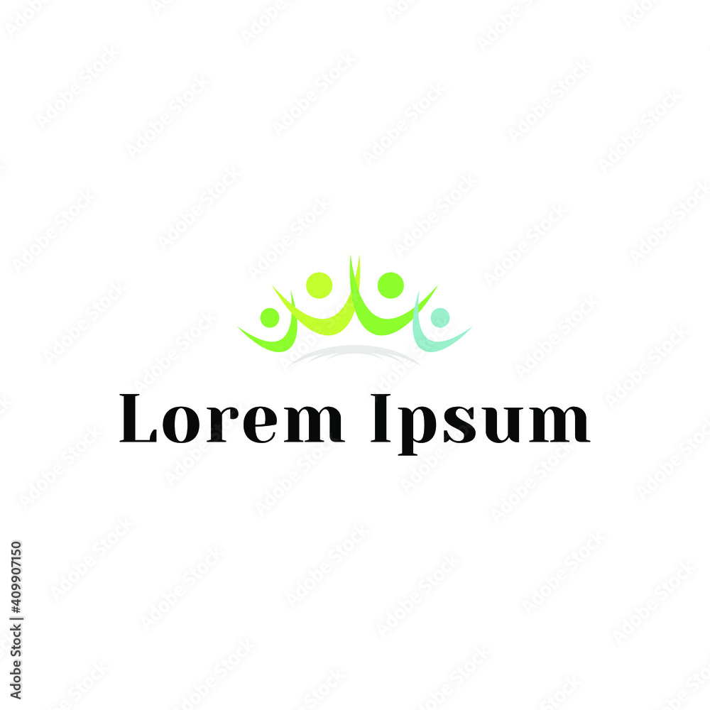 abstract people logo design abstract people logo design