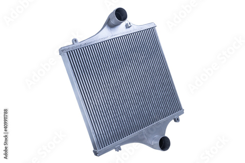 radiator intercooler on white background