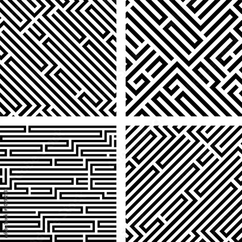 Abstract vector background design with maze mosaic texture. Good cover for book on psychology, creative problem solving, logical thinking, study of human relations