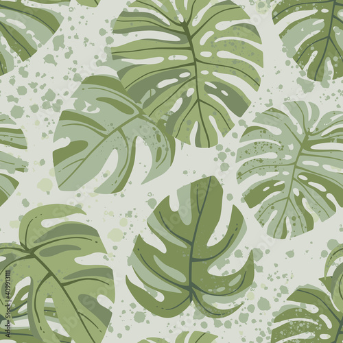 Seamless tropical pattern w...