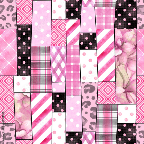 Trendy imitation sewn piece...