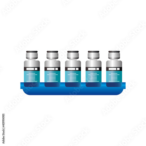 vials or bottles vaccination medical immunization