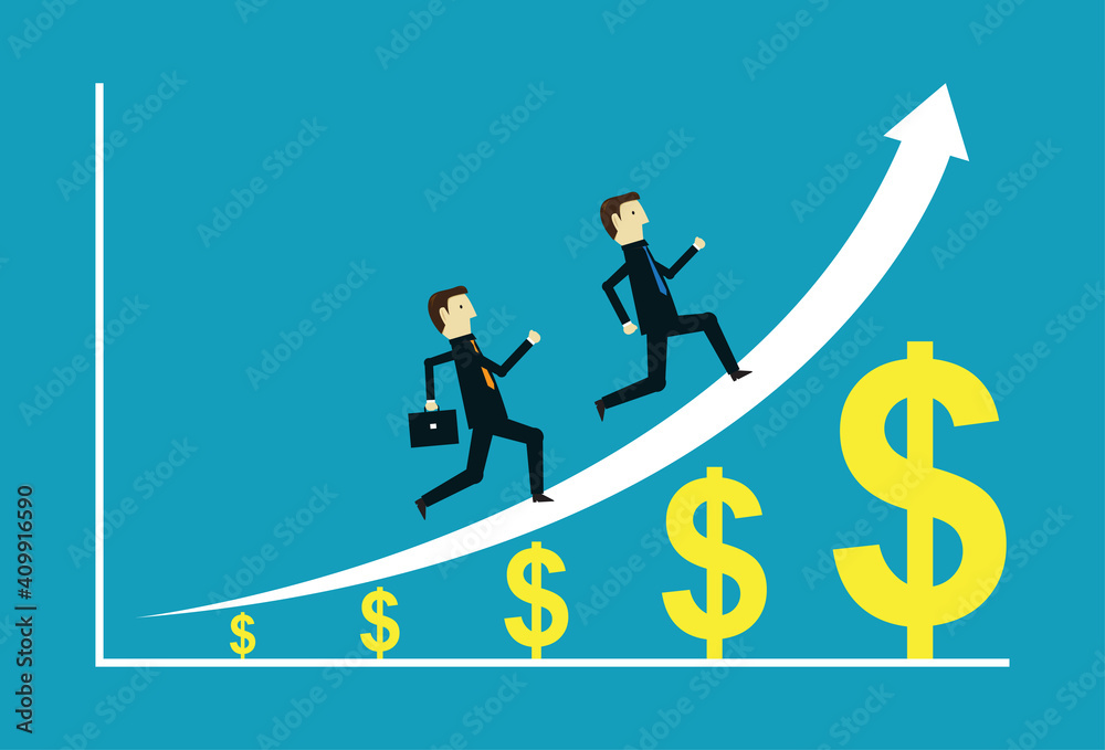 Work until the financial graph increases Work until the financial graph increases