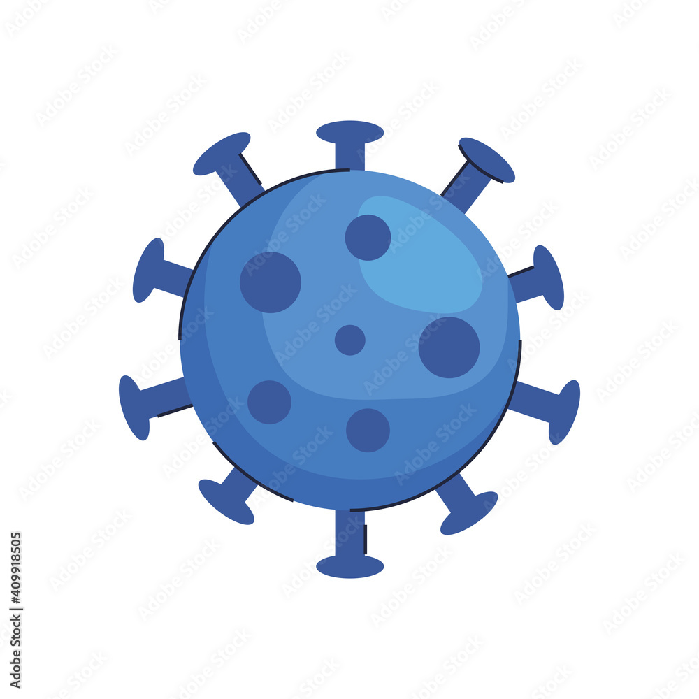 Fototapeta premium covid19 virus particle isolated icon vector illustration design