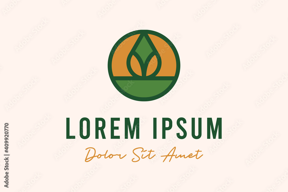 Nature icon logo design vector Nature icon logo design vector