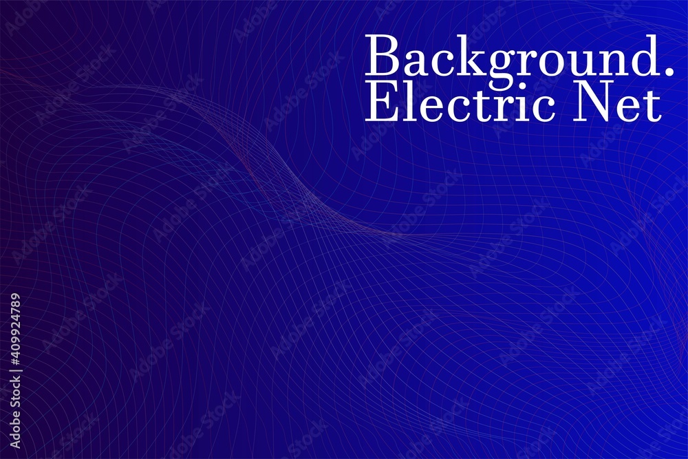 Background abstract electric net line wave light dark purple colour. Modern business brochure, leaflet, flyer, cover, layout template, webiste and landing page