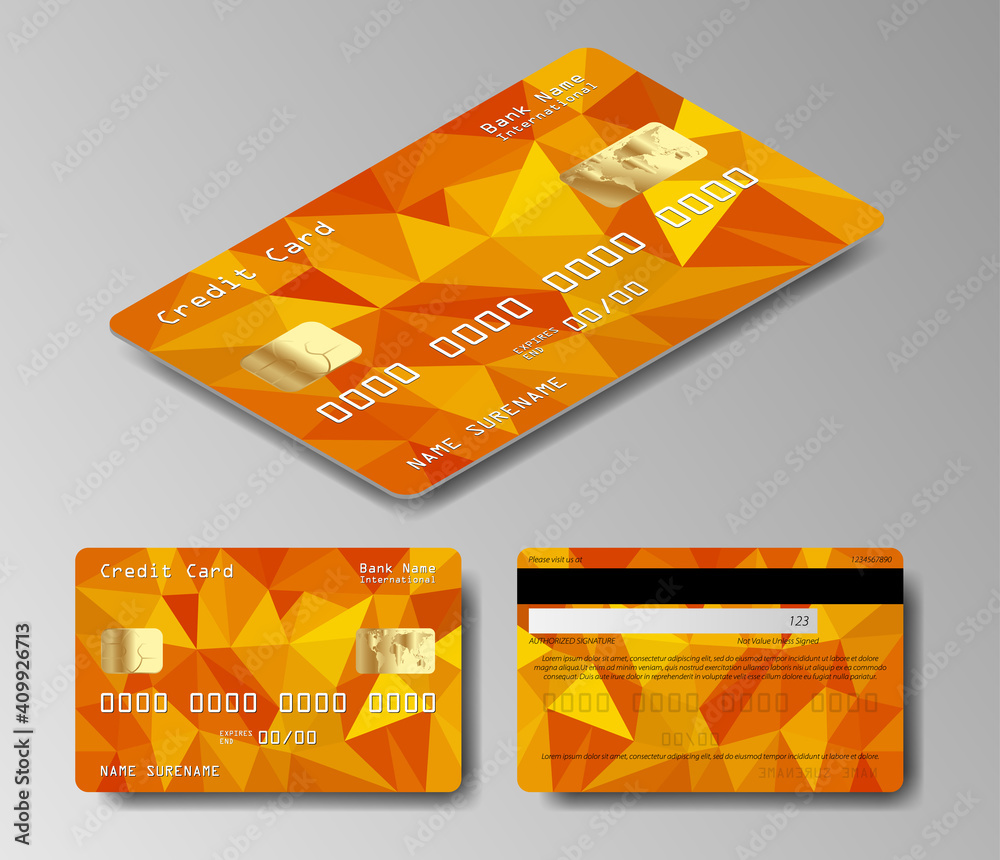 Here is a contemporary business credit card. Luxury credit card