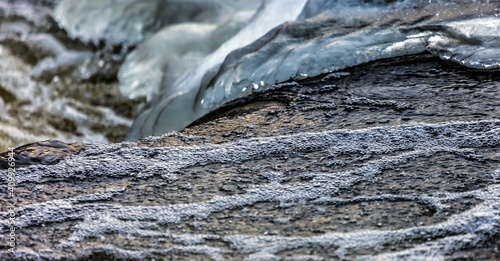 Foam on the water surface (Background, banner, Wallpaper, texture)