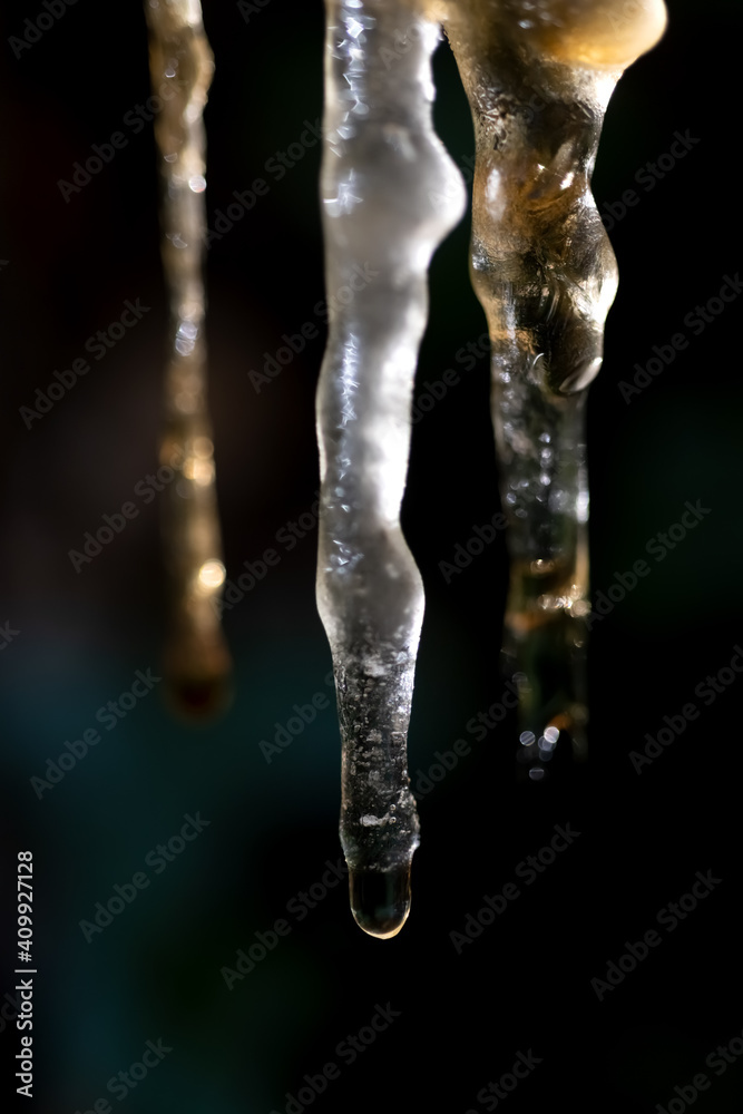 Eizzapfen farbig Winter Makro gerfärbt golden transparent durchscheinend Detail Tropfen Tau klar kristall gefroren Frost Natur Baumharz Kälte Nahaufnahme Fokus Sauerland Idyll Hönnetal Deutschland Eizzapfen farbig Winter Makro gerfärbt golden transparent durchscheinend Detail Tropfen Tau klar kristall gefroren Frost Natur Baumharz Kälte Nahaufnahme Fokus Sauerland Idyll Hönnetal Deutschland