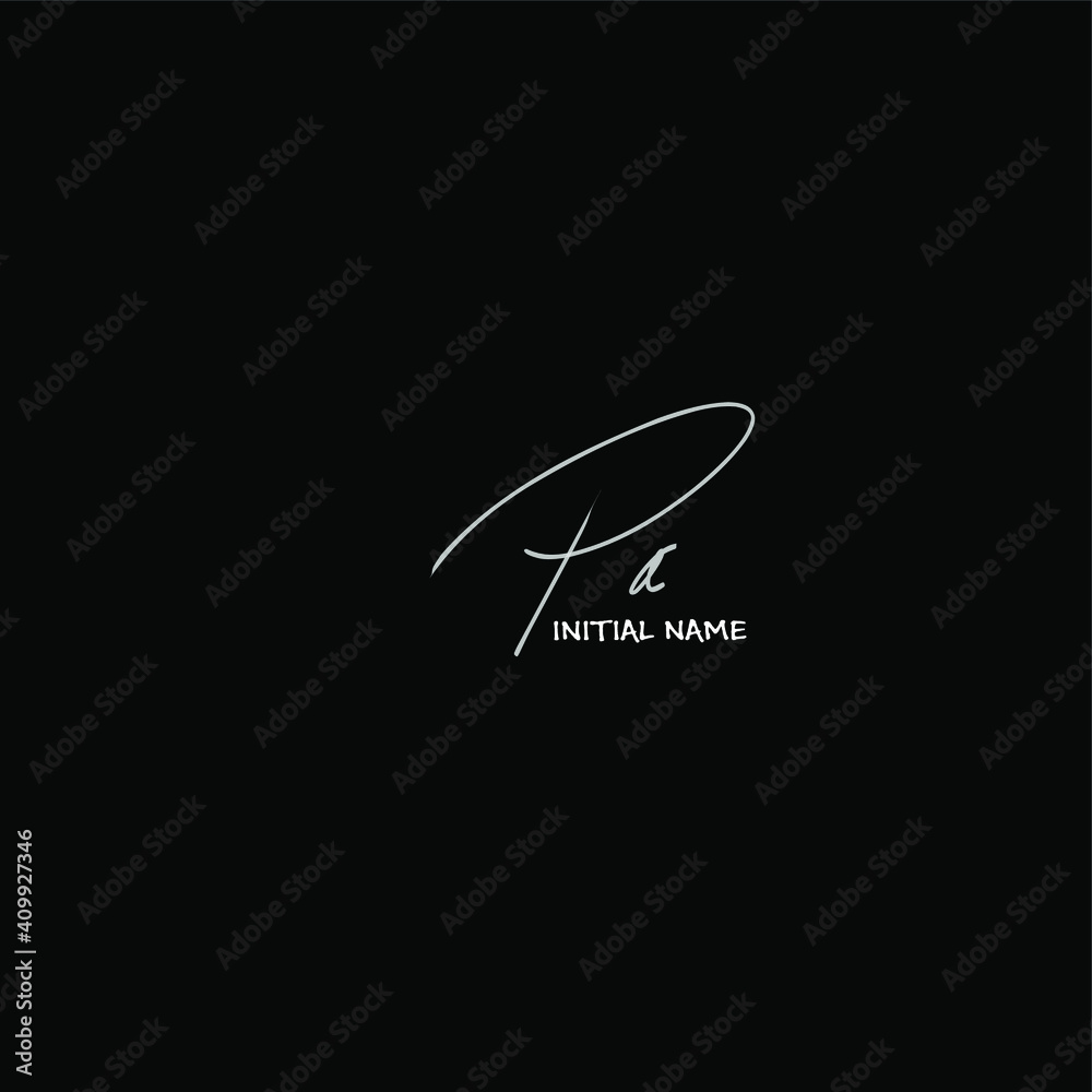 Pa white background handwritten logo Pa white background handwritten logo