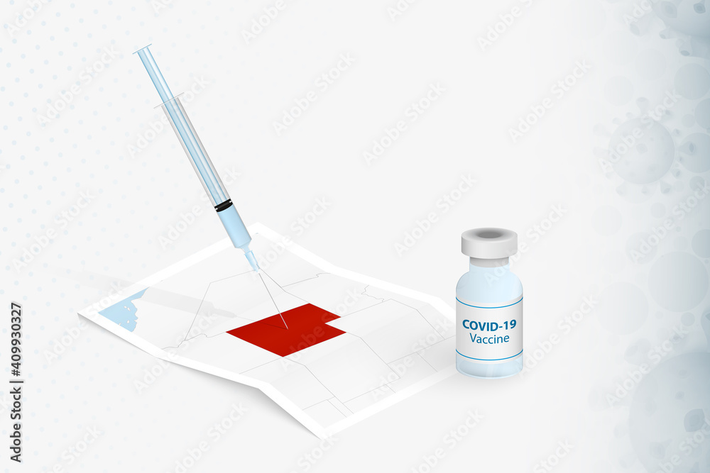 Utah Vaccination, Injection with COVID-19 vaccine in Map of Utah. Utah Vaccination, Injection with COVID-19 vaccine in Map of Utah.