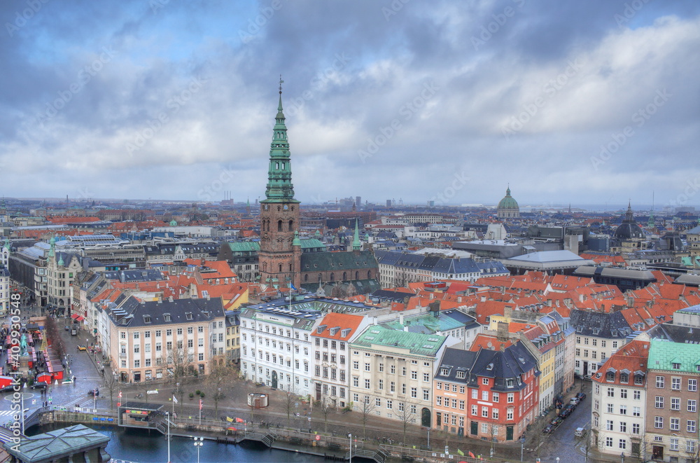 Denmark Copenhagen View to City Centre