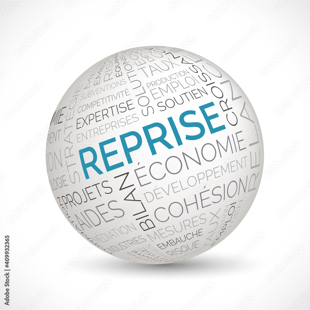 French economic recovery theme sphere French economic recovery theme sphere