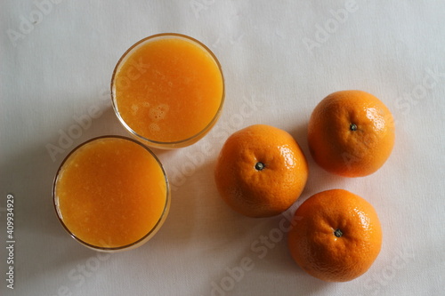 Homemade pure Malta orange juice. photo