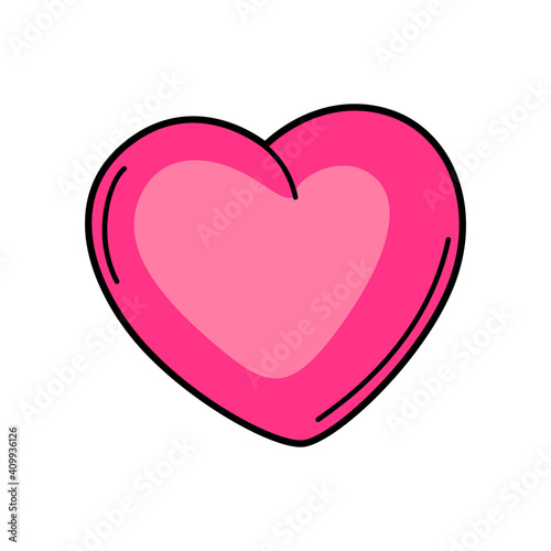 Illustration of cartoon heart.