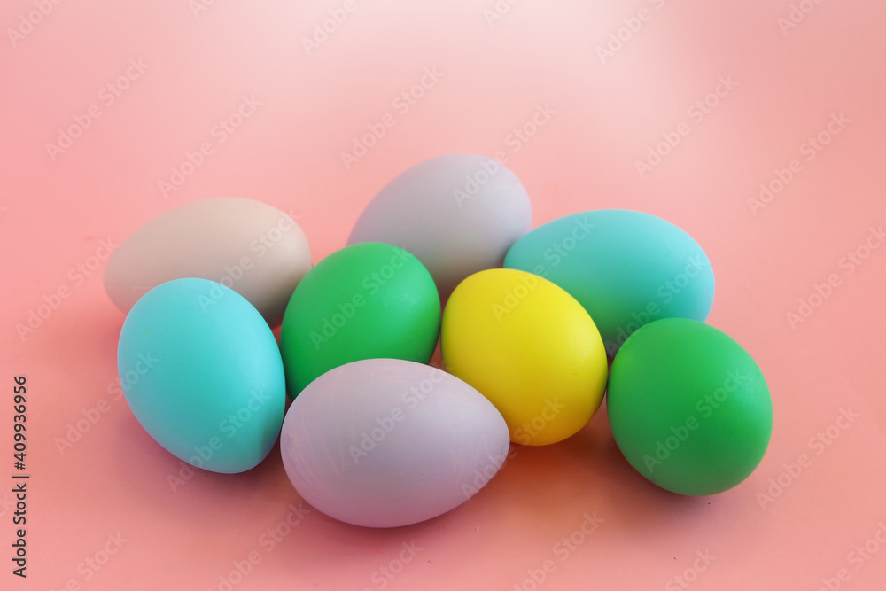 Easter. Easter eggs on pink background. Сolorful decorative eggs. Holiday and Easter concept. Easter. Easter eggs on pink background. Сolorful decorative eggs. Holiday and Easter concept.