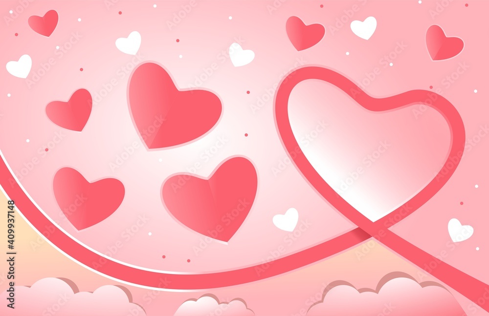 Love Feminine Pink Color Cute Background