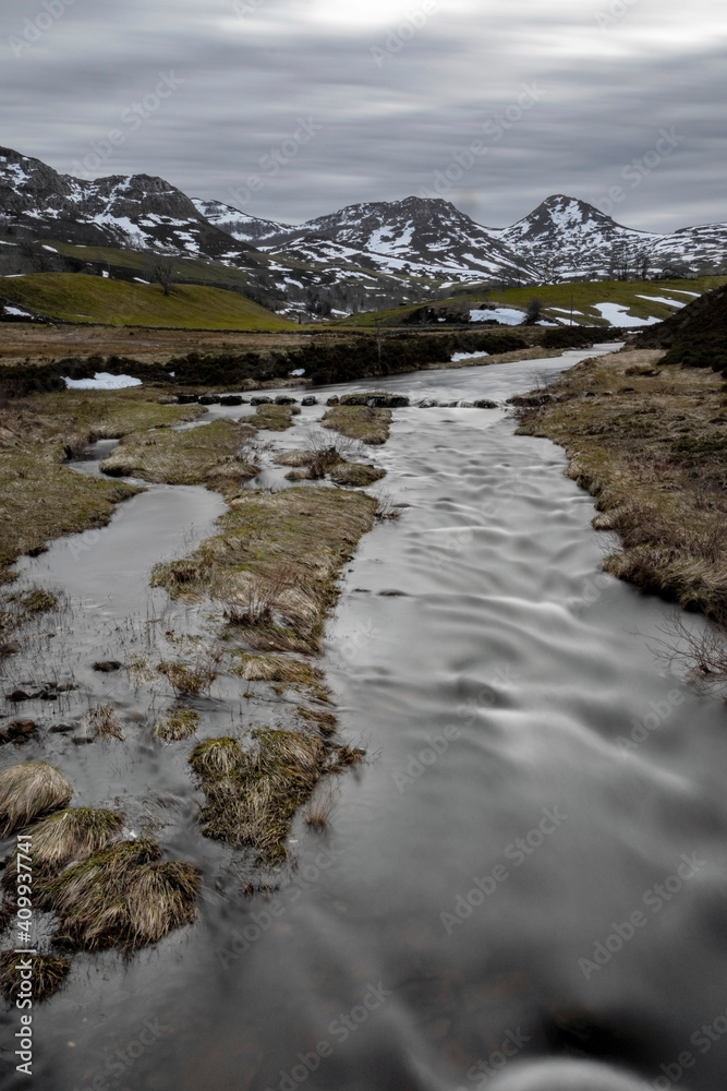 stream in the mountains