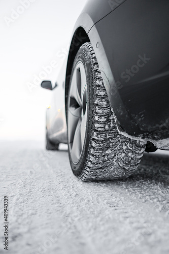 Winter driving winter tires