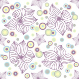 Delicate floral pattern on a white background.