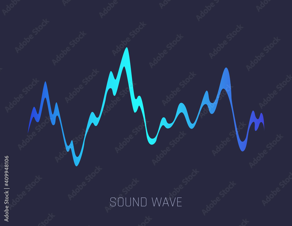 music sound waves. Audio digital equalizer technology, console panel, musical pulse. Dark background